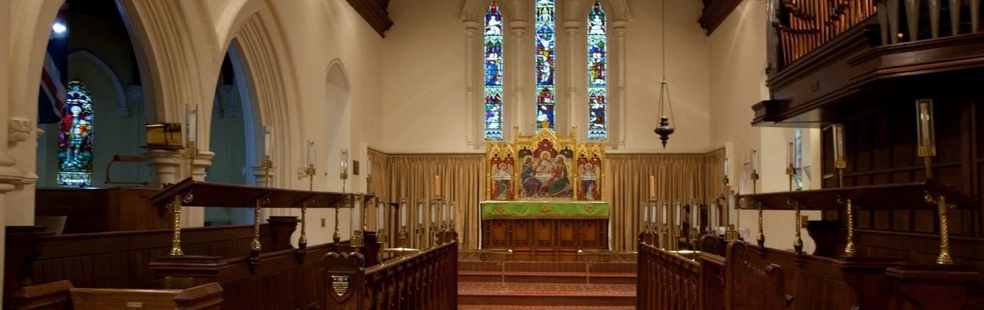 Altar and Choral Pews of St George's Anglican Church